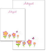 Queen Bee Personalized Note Pads - Flower Garden (NP-Q-82)